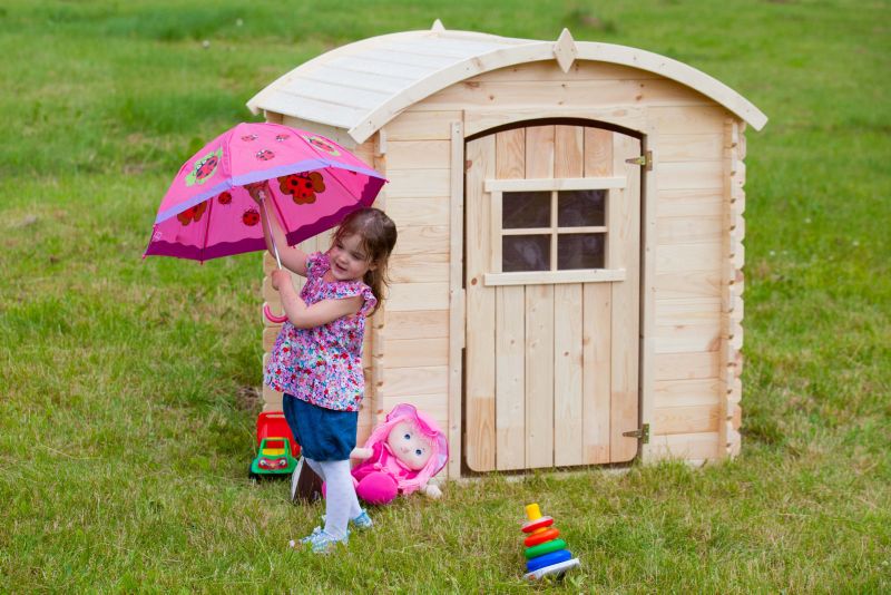 Drewniany domek zabaw Timbela bez podłogi 1,1 m2, M505-1, drewno naturalne, grubość deski 19 mm, 1 szt.