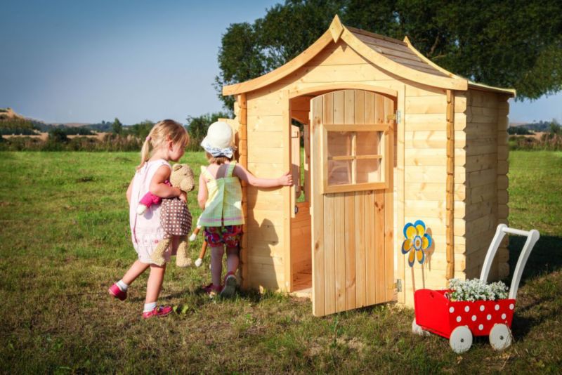Drewniany domek zabaw Timbela bez podłogi 1,1 m2, M550-1, drewno naturalne, grubość deski 19 mm, 1 szt.