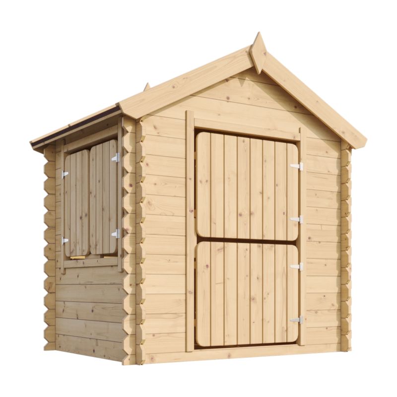 Drewniany domek zabaw z podłogą Timbela M516 1.1 m² drewno naturalne grubość deski 19 mm 1 szt.