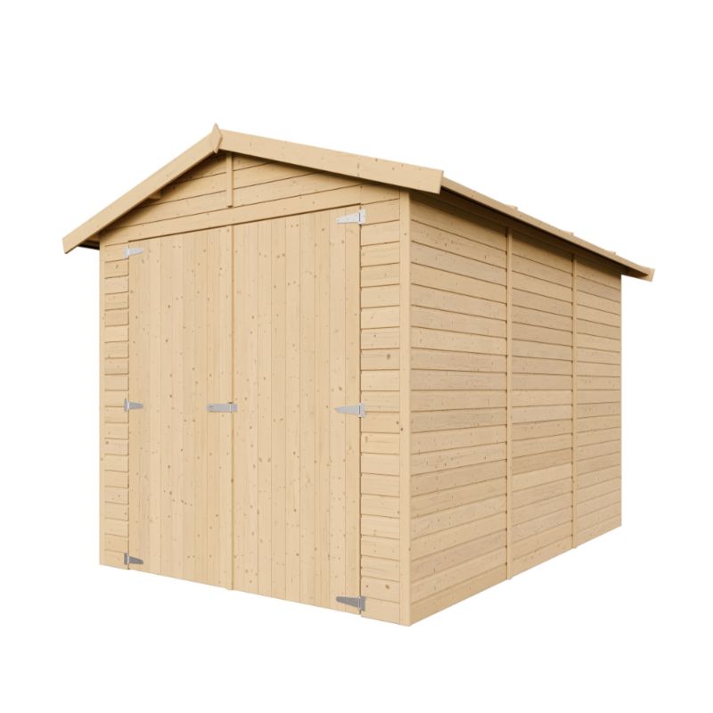 Drewniany garaż ogrodowy Timbela M105 6 m² drewno naturalne grubość deski 17 mm 1 szt.