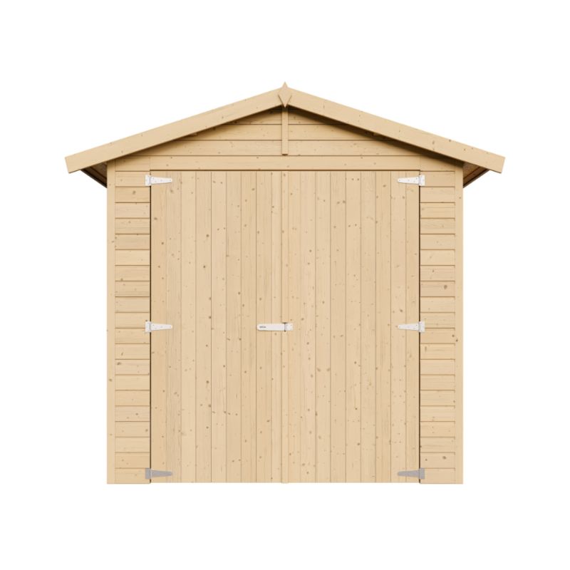 Drewniany garaż ogrodowy Timbela M105 6 m² drewno naturalne grubość deski 17 mm 1 szt.