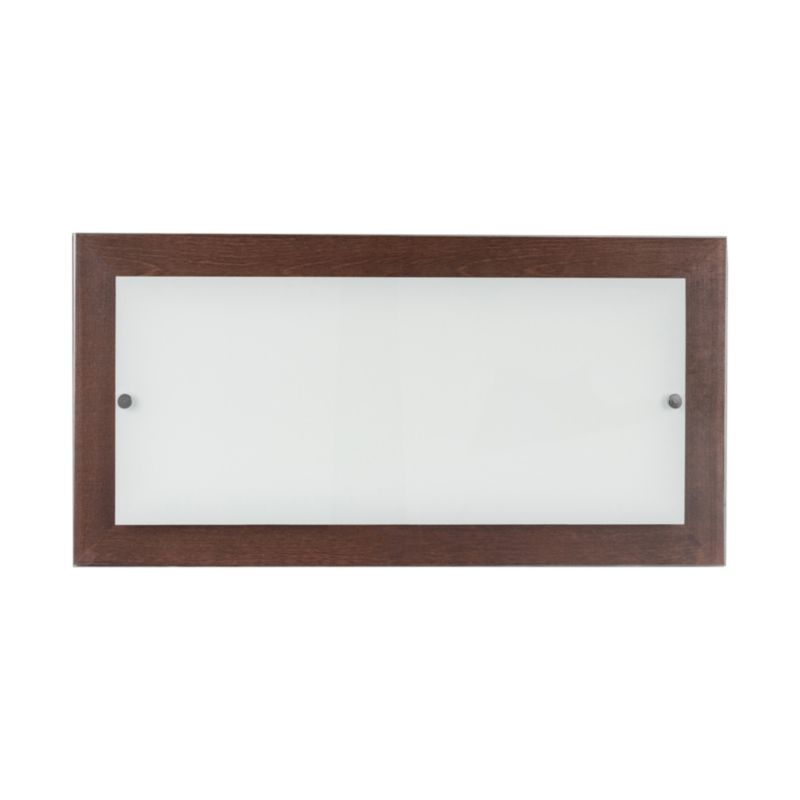 Drewniany Kinkiet SPOT  1xLED 24W Drewno Bukowe Orzechowe FSC z Białym Szkłem, Polski Producent, 1 szt.