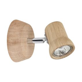 Drewniany Kinkiet SPOT Light  1xGU10 LED 5W Dąb Olejowany FSC, Polski Producent 1 szt.