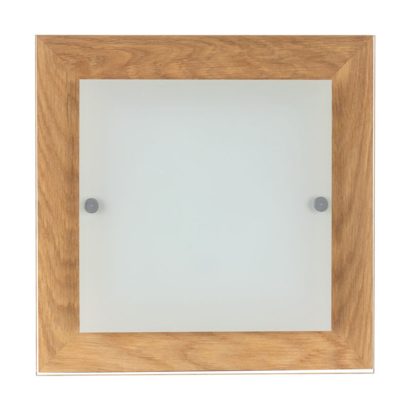 Drewniany Kinkiet SPOT Light  1xLED 10W Dąb Olejowany FSC z Białym Szkłem, Polski Producent, 1szt.