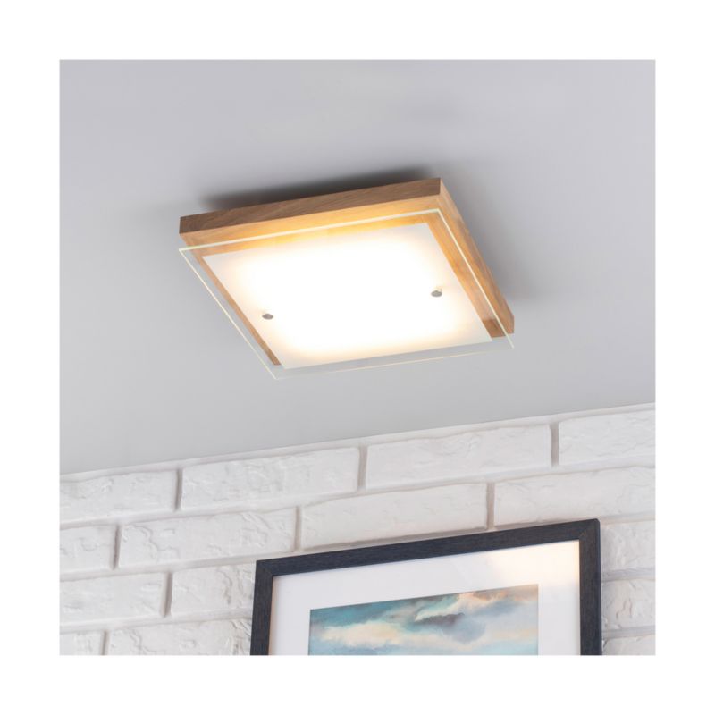 Drewniany Kinkiet SPOT Light  1xLED 10W Dąb Olejowany FSC z Białym Szkłem, Polski Producent, 1szt.