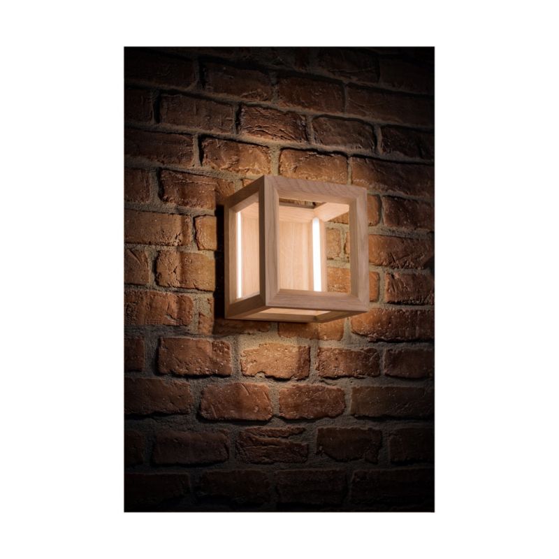 Drewniany Kinkiet SPOT Light 1xLED 24V 9W Dąb Olejowany FSC, Polski Producent, 1 szt.