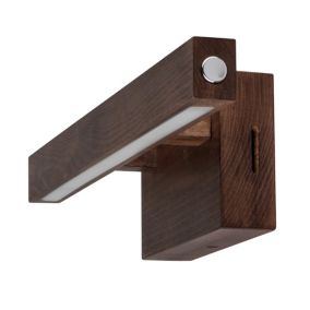 Drewniany Kinkiet SPOT Light  1xLED 5.3W Drewno Bukowe Orzechowe FSC, Ściemniacz Dotykowy, Polski Producent, 1 szt.