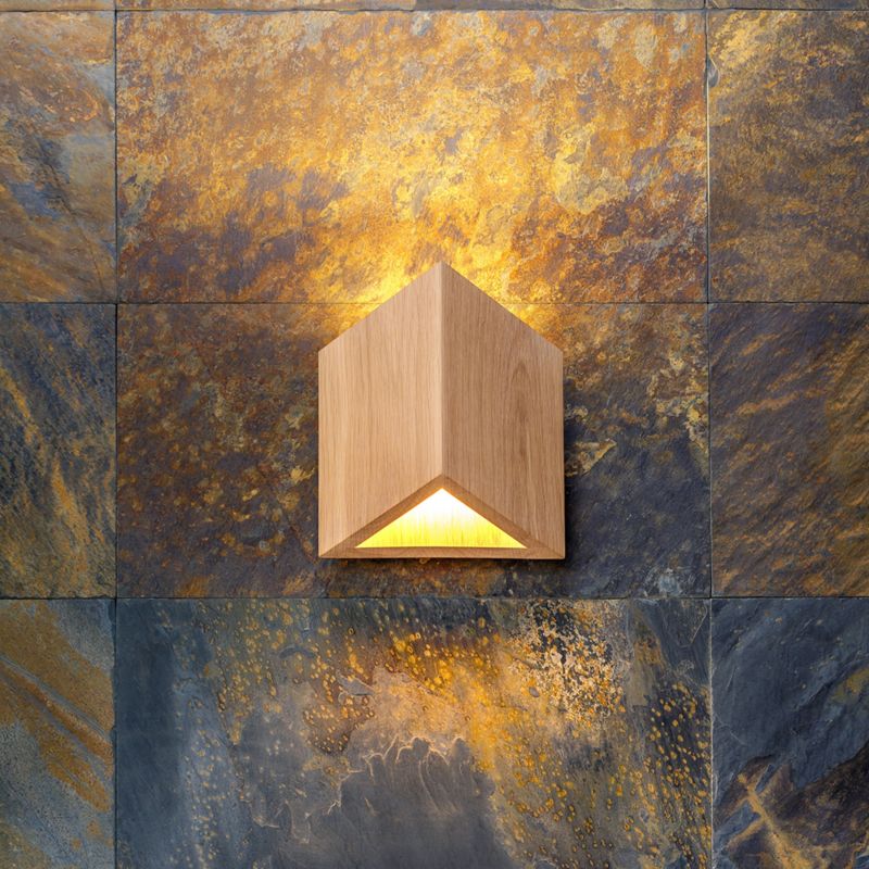 Drewniany Kinkiet SPOT Light  2xLED 8W Dąb Olejowany FSC, Polski Producent, 1 szt.
