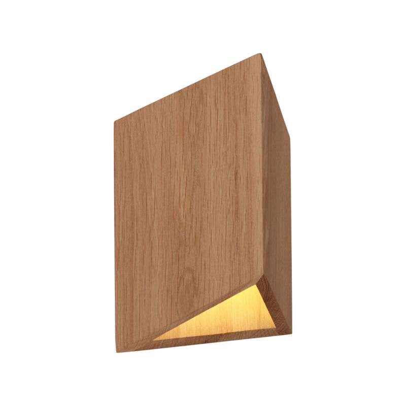 Drewniany Kinkiet SPOT Light  2xLED 8W Dąb Olejowany FSC, Polski Producent, 1 szt.