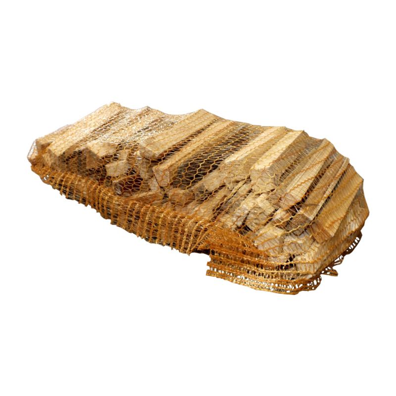 Drewno podpałkowe 35 x 55 cm siatka 22 l