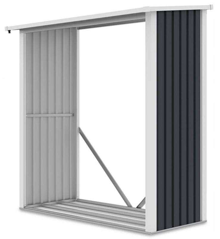Drewutnia Hardmaister Ogrodowa Stojak Drewno Kominkowe Denver 190x182cm Metalowa Szary 1 szt