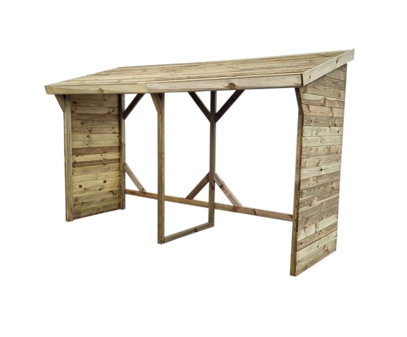 Drewutnia podwójna Wellton wiata na drewno 280 x 111 cm 1 szt.