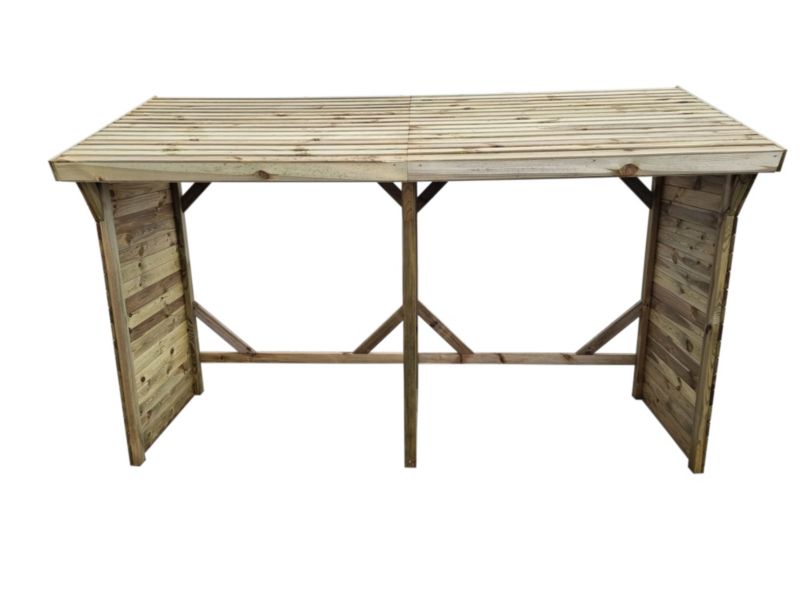 Drewutnia podwójna Wellton wiata na drewno 280 x 111 cm 1 szt.
