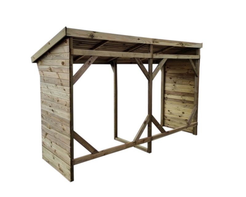 Drewutnia podwójna Wellton wiata na drewno 280 x 111 cm 1 szt.