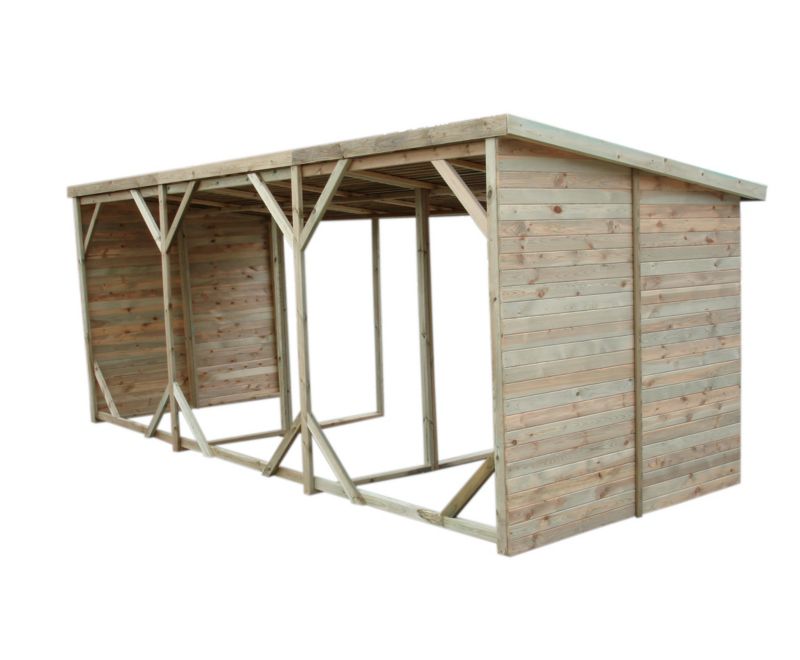 Drewutnia XXL Wellton wiata na drewno 500 x 200 cm 1 szt.