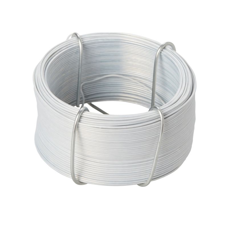 Drut stalowy Diall PCV 0,7-0,8 mm x 50 m biały