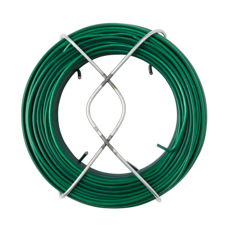 Drut stalowy Diall PCV 1,05-1,4 mm 50 m zielony
