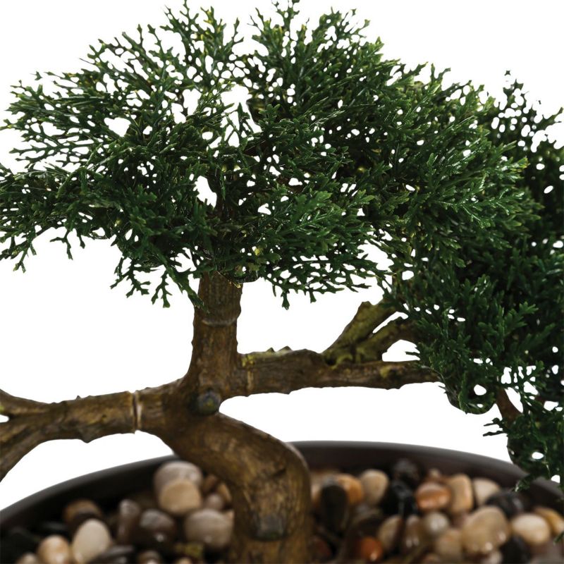 Drzewko Atmosphera sztuczny bonsai w czarnej doniczce 23 cm 1 szt.
