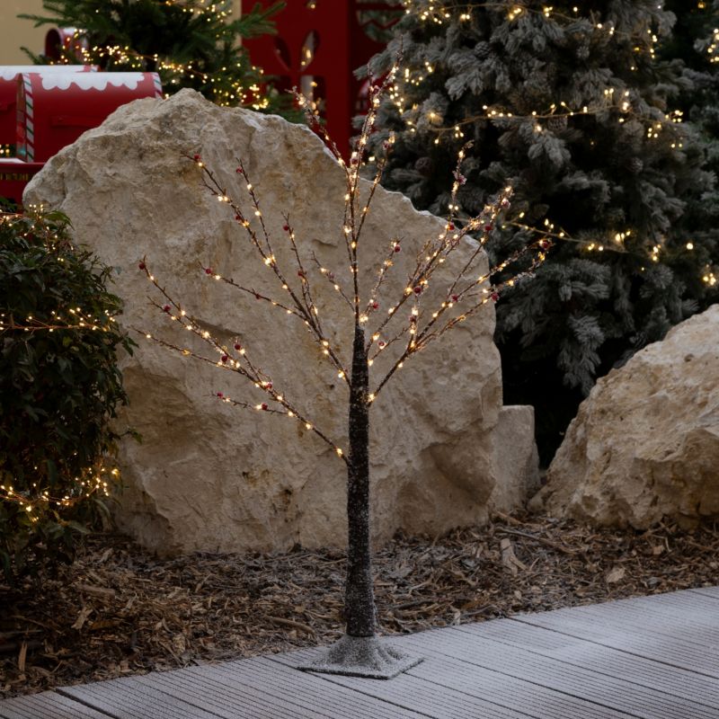 Drzewko Ogrodowe Ozdobne Led Feeric Brązowe Miedziane 115 cm 1 szt.