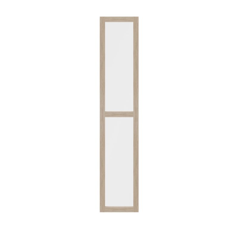 Drzwi do korpusu 37,5 x 187,5 cm GoodHome Atomia dąb/szkło transparentne