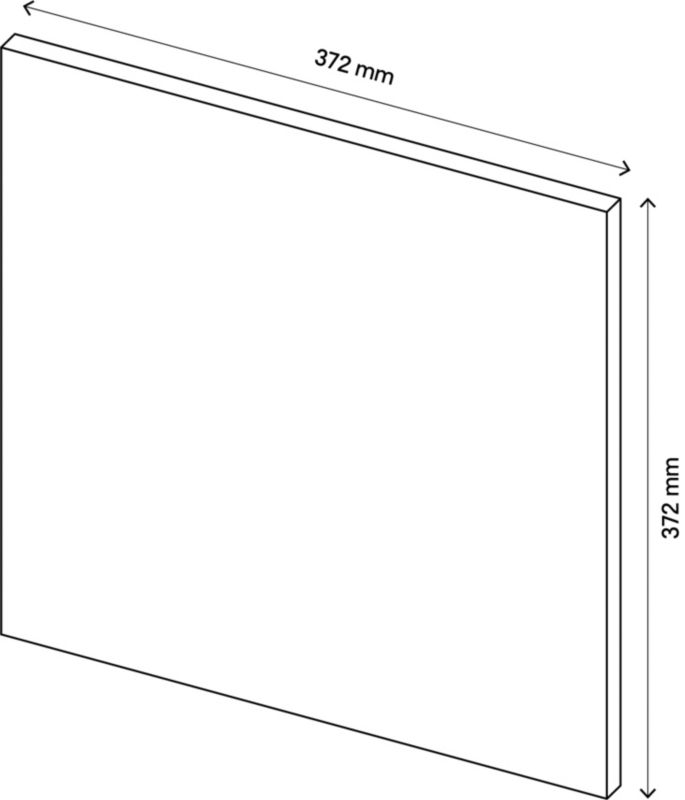 Drzwi do korpusu 37,5 x 37,5 cm GoodHome Atomia biały mat
