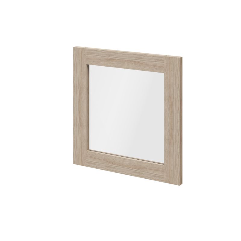 Drzwi do korpusu 37,5 x 37,5 cm GoodHome Atomia dąb/szkło transparentne