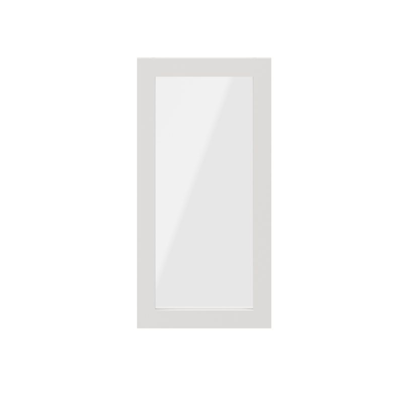 Drzwi do korpusu 37,5 x 75 cm GoodHome Atomia biały/szkło transparentne