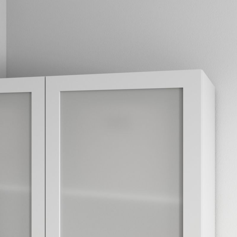 Drzwi do korpusu 50 x 187,5 cm GoodHome Atomia biały/szkło mleczne