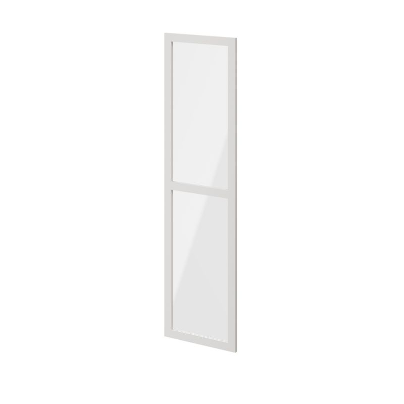 Drzwi do korpusu 50 x 187,5 cm GoodHome Atomia biały/szkło transparentne