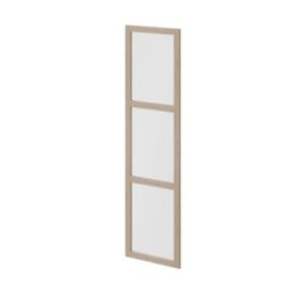 Drzwi do korpusu 50 x 187,5 cm GoodHome Atomia dąb/szkło mleczne
