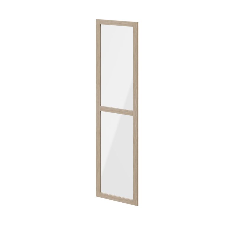 Drzwi do korpusu 50 x 187,5 cm GoodHome Atomia dąb/szkło transparentne
