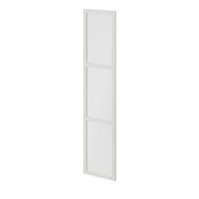 Drzwi do korpusu 50 x 225 cm GoodHome Atomia biały/szkło mleczne