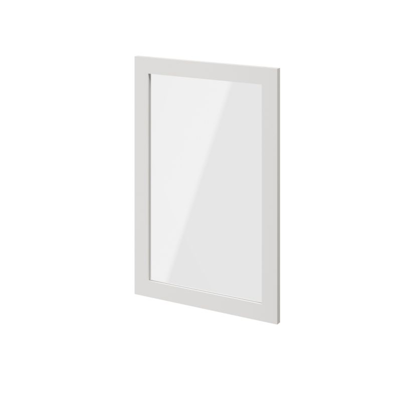 Drzwi do korpusu 50 x 75 cm GoodHome Atomia biały/szkło transparentne