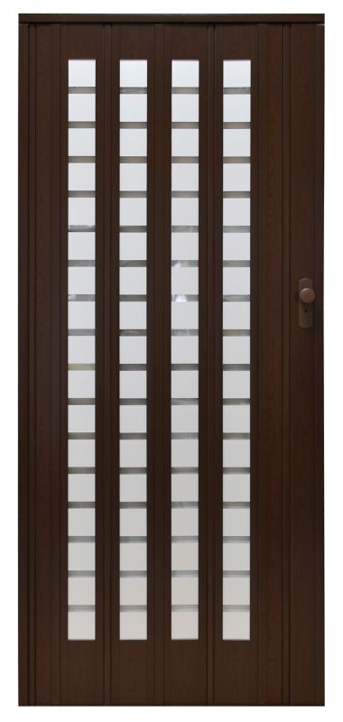 Drzwi harmonijkowe 015B01 86 cm orzech matowy