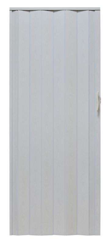 Drzwi harmonijkowe Natura 001P 80 cm dąb biały