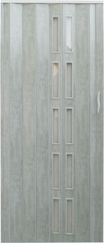 Drzwi harmonijkowe Natura 005 S-80-61 beton