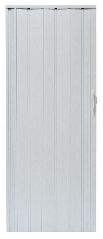 Drzwi harmonijkowe Natura 008P 80 cm dąb biały