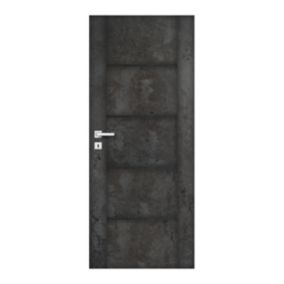 Drzwi pełne Bolzano 60 prawe ciemny beton