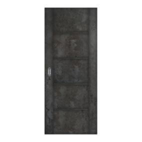 Drzwi pełne Bolzano 90 ciemny beton