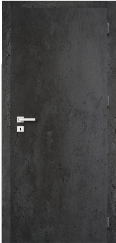Drzwi pełne Exmoor 80 prawe ciemny beton