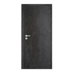 Drzwi pełne Exmoor 90 prawe ciemny beton