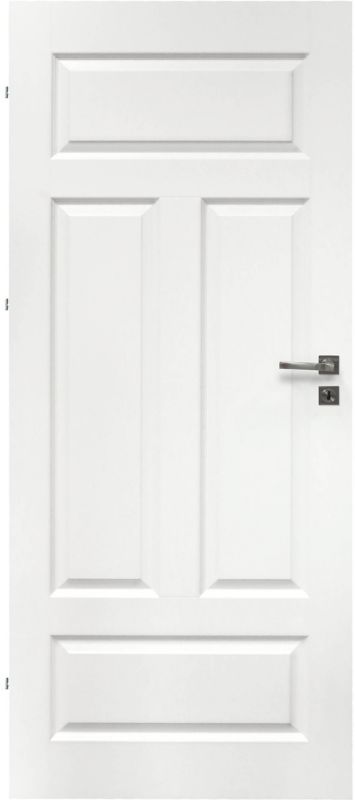 Drzwi pełne Nord 80 lewe białe
