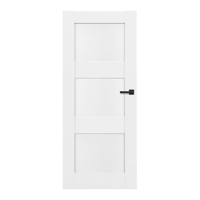 Drzwi pełne Tre 90 lewe białe