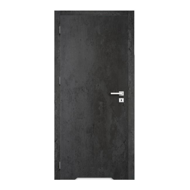 Drzwi pełne z podcięciem Exmoor 70 lewe ciemny beton