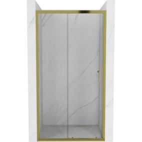 Drzwi prysznicowe Mexen Apia transparentne złote 135x190 cm 1 szt.