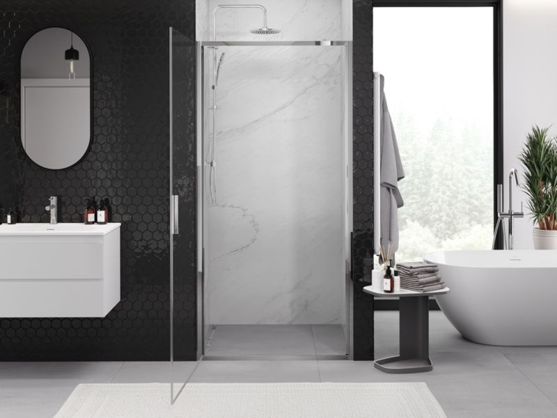 Drzwi prysznicowe Mexen Exo transparent chrom 90 cm 1 szt.