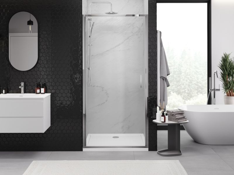 Drzwi prysznicowe Mexen Exo transparent chrom 90 cm 1 szt.