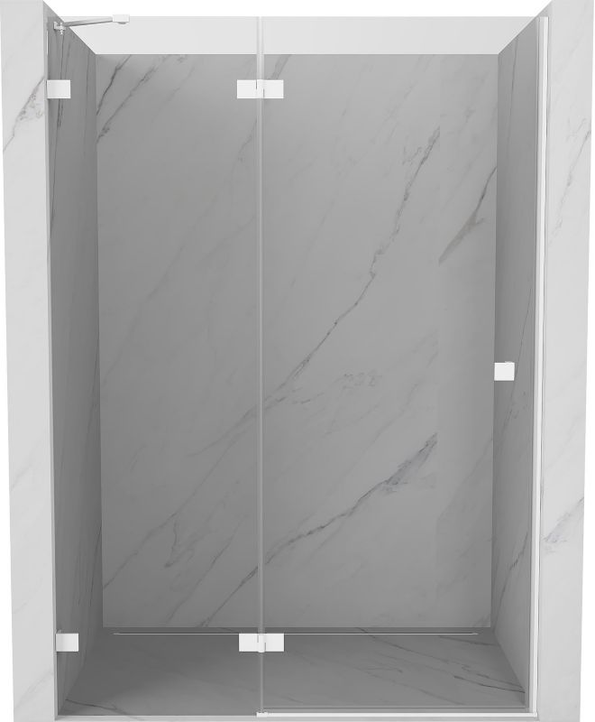 Drzwi prysznicowe Mexen Lunar białe 140x200 cm 834-140-000-20-00-L 1 szt.