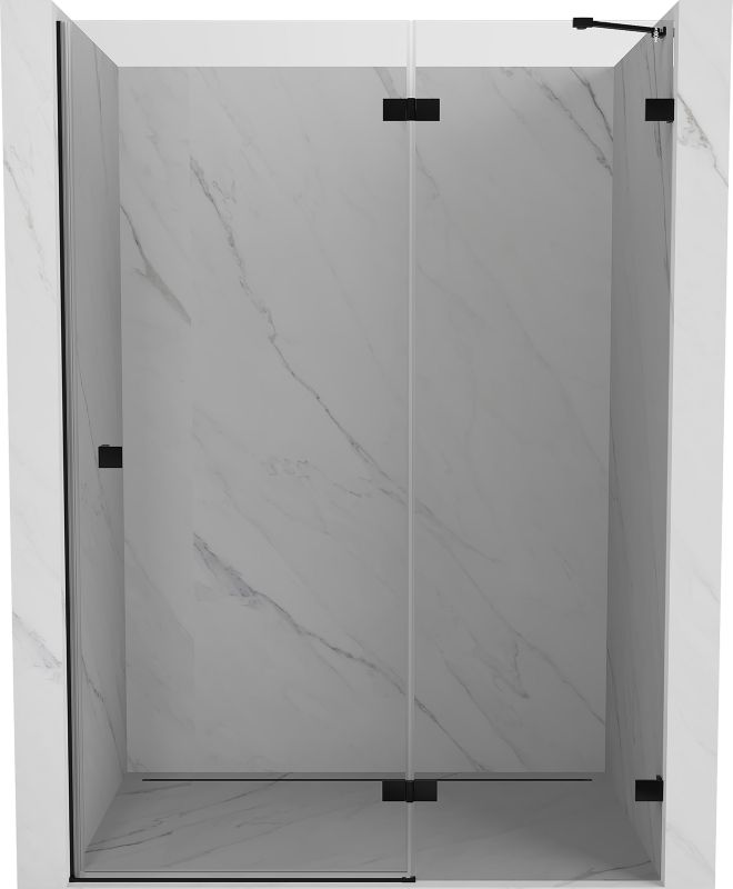 Drzwi prysznicowe Mexen Lunar czarne 130x200 cm 1 szt.