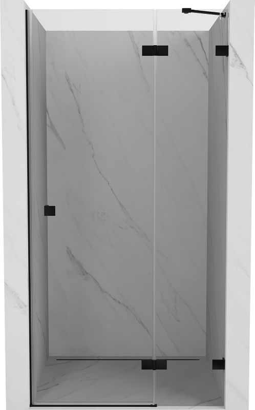 Drzwi prysznicowe Mexen Lunar czarne transparentne 70x200 cm 1 szt.